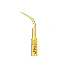 Punta Ultrasonidos Woodpecker G2T Titanio Compatible EMS, Profilaxis Supragingival Curva Plana, 1ud