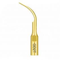 Punta Ultrasonidos Woodpecker GD2T Titanio Compatible Satelec, Profilaxis Curva Aplanada, 1ud