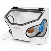 Cabina de Repasado y Acabado LABÒ DUST EmerItalia con Aspiración y Lámpara LED, Laboratorio Dental