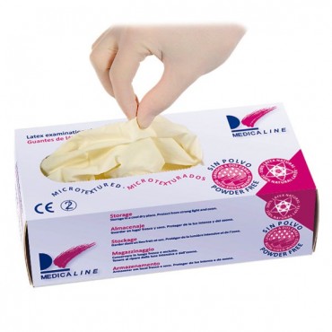 Guantes de Látex sin Polvo Antiresbalantes Guantes de Látex sin Polvo Antiresbalantes