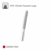 Fresa Diamante Cilindro Torpedo 879 Grano Fino FG