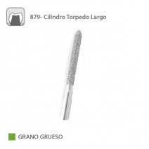 Fresa Diamante Cilindro Torpedo 879 Grano Grueso FG