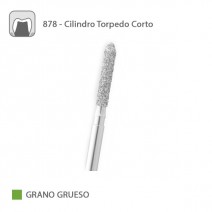 Fresa Diamante Cilindro Torpedo 878 Grano Grueso FG