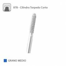 Fresa Diamante Cilindro Torpedo 878 Grano Medio FG