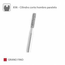 Fresa Diamante Cilindro Corto Hombro Paralelo 836 Grano Fino FG