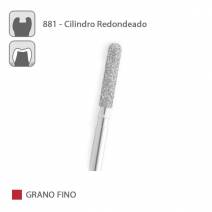 Fresa Diamante Cilindro Redondeado 881 Grano Fino FG