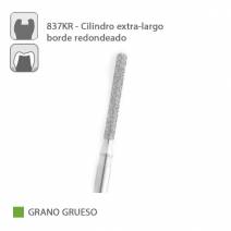 Fresa Diamante Cilindro XL Borde Redondeado 837KR Grano Grueso FG