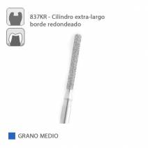 Fresa Diamante Cilindro XL Borde Redondeado 837KR Grano Medio FG