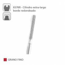 Fresa Diamante Cilindro XL Borde Redondeado 837KR Grano Fino FG