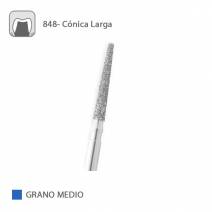 Fresa Diamante Cónica Larga 848 Grano Medio FG