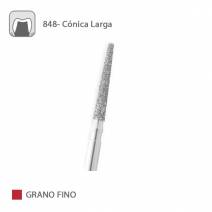 Fresa Diamante Cónica Larga 848 Grano Fino FG