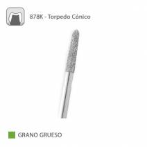 Fresa Diamante Torpedo Cónico 878K Grano Grueso FG