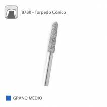 Fresa Diamante Torpedo Cónico 878K Grano Medio FG