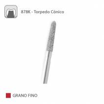 Fresa Diamante Torpedo Cónico 878K Grano Fino FG