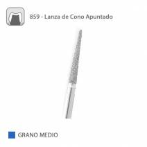 Fresa Diamante Lanza de Cono Apuntado 859 Grano Medio FG