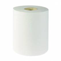 Bobina Papel Secamanos Celulosa 2 Capas 180 metros 6 uds Dino