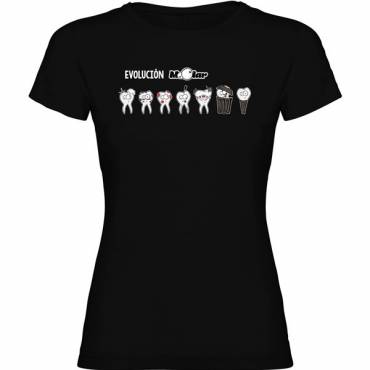 Camiseta para Dentista - Evolución Molar Chica Camiseta para Dentista - Evolución Molar Chica