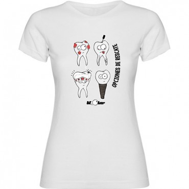 Camiseta para Dentista Opciones de Rescate Chica Camiseta para Dentista Opciones de Rescate Chica