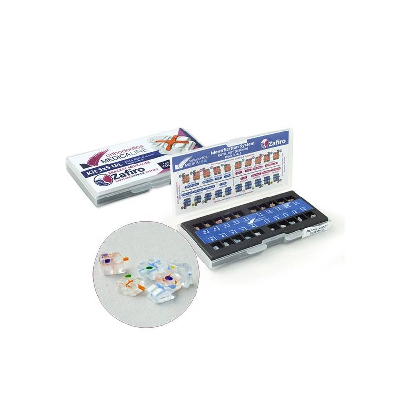 Kit de Brackets ML Zafiro 20u de Medicaline