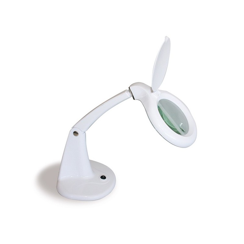 Lámpara de sobremesa con lupa y brazo flexible 60 LEDS TECHNOFLUX -  Dentaltix