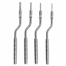 Set de 4 Osteotomos Cóncavos Angulados Punta Recta