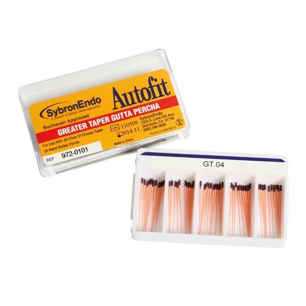 Autofit Greater Taper Gutta Percha 50u. de Kerr