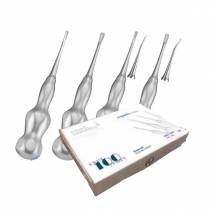 Set Elevadores de Raíces LiquidSteel 2 Rectos + 2 Curvos